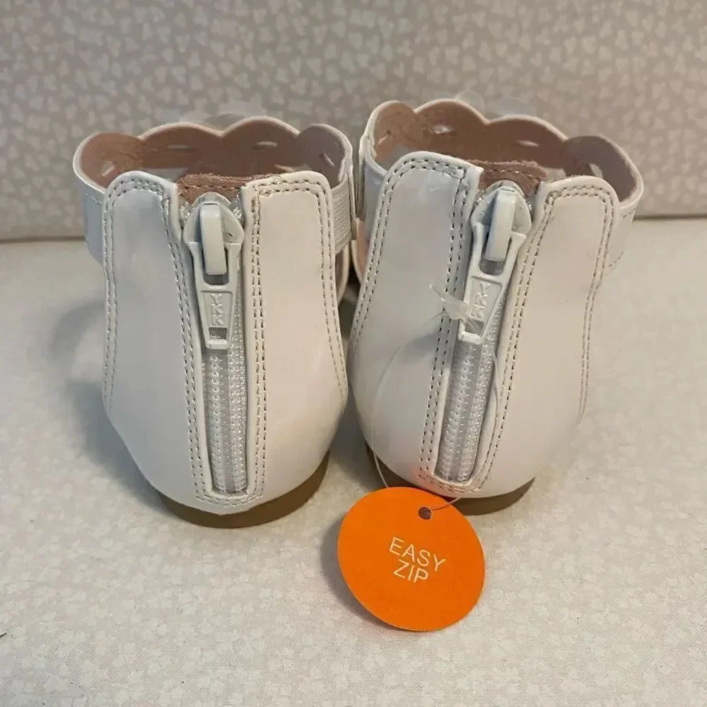 Jumping Beans Girls Size 9 Extrvagant Gladiator White Sandals